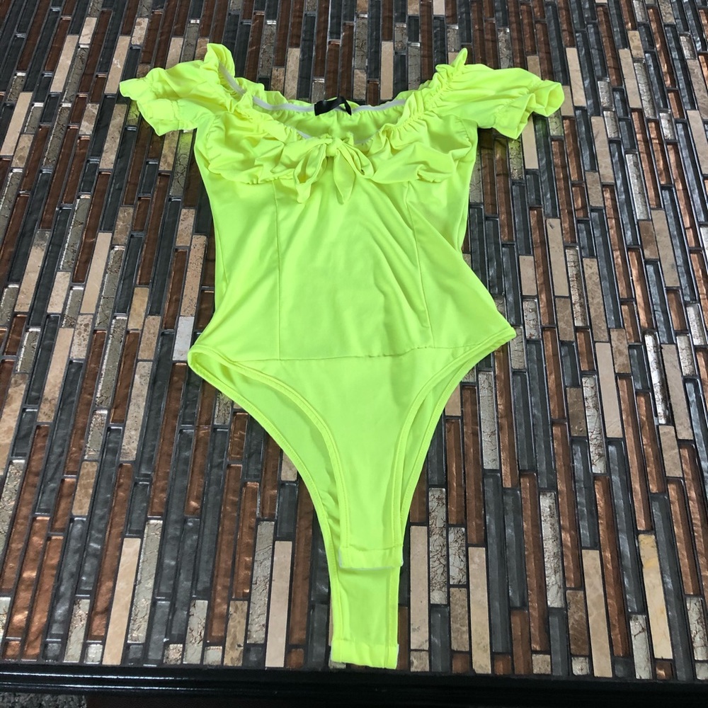 NWOT neon pretty little thing body suit
